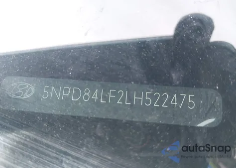 2020 Hyundai Elantra Sel z USA, uszkodzony, nr VIN 5NPD84LF2LH522475